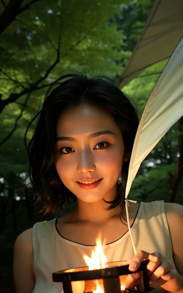 サンプル画像4:【高品質】ソロキャンプで巨乳美女に出会った美女を集めてみました(100円高品質クラブ) [d_300824]