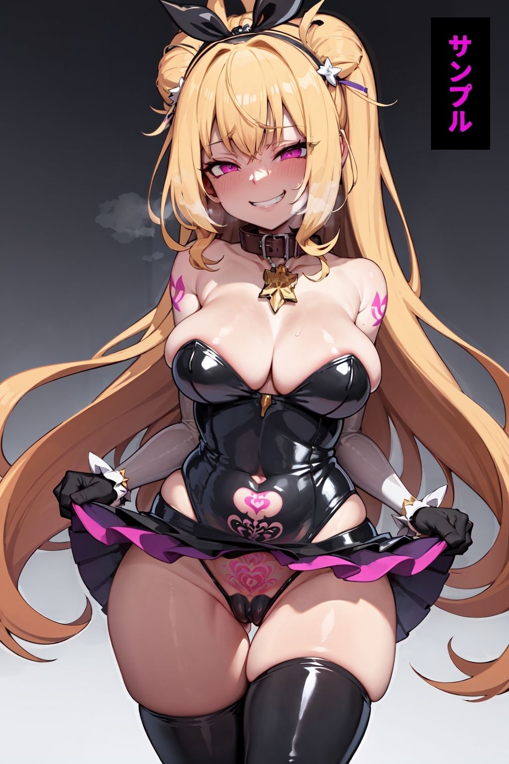 サンプル画像1:敗北して悪堕ちした変身ヒロイン(OP-AI) [d_300845]