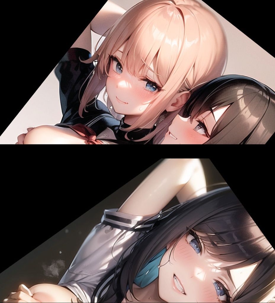 サンプル画像2:背後から胸揉み（等） イラスト集vol.1〜5セット(夜と林檎) [d_300849]