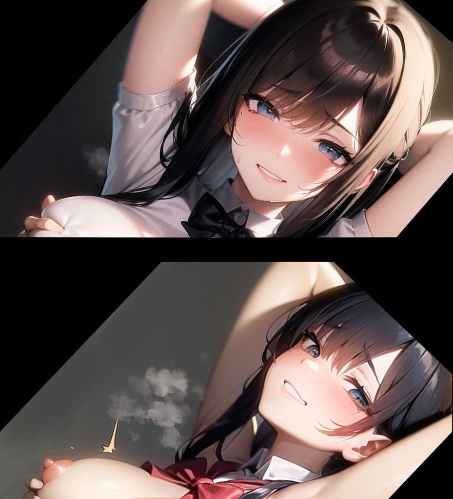 サンプル画像3:背後から胸揉み（等） イラスト集vol.1〜5セット(夜と林檎) [d_300849]