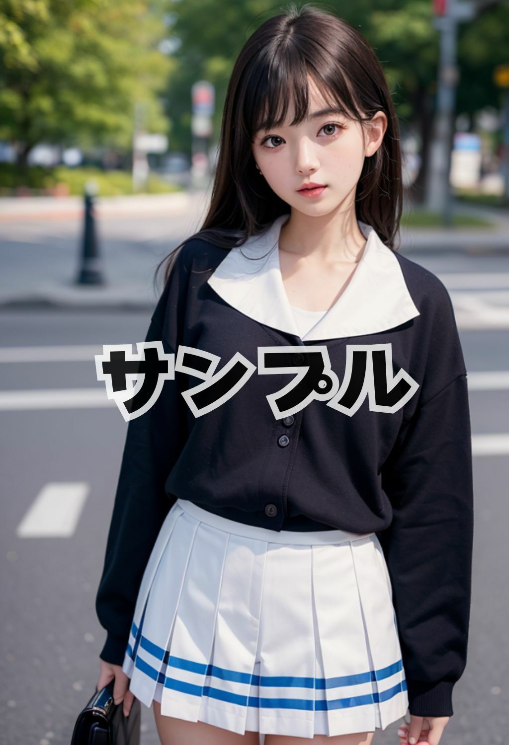 サンプル画像3:女子校生のイキ顔集(AI美女辞典) [d_300972]