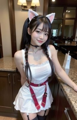 サンプル画像1:極上ご奉仕メイドカフェ(AIコスプレ美女) [d_301037]