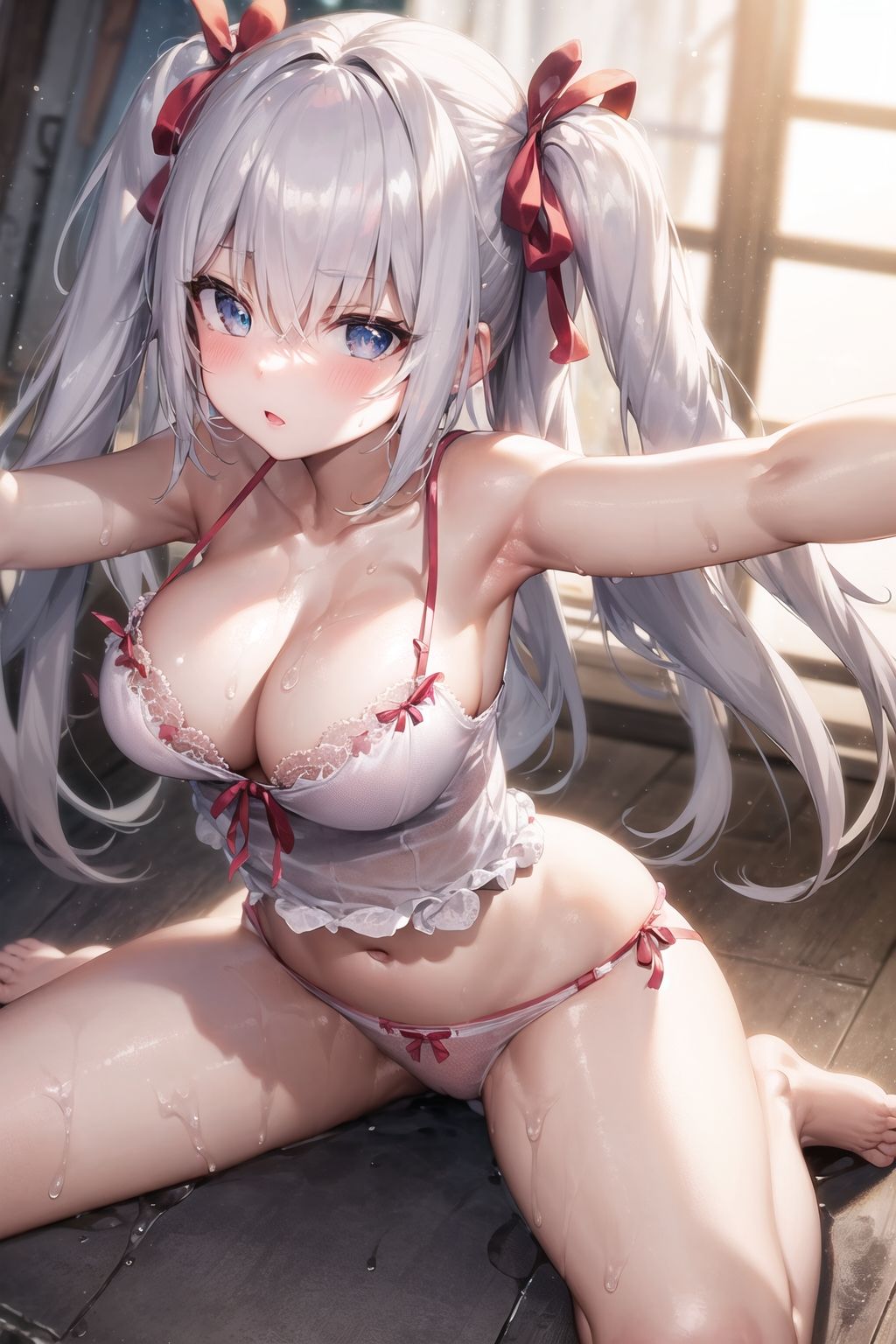 サンプル画像5:銀髪ちゃんツインテ(えるあーと) [d_301074]