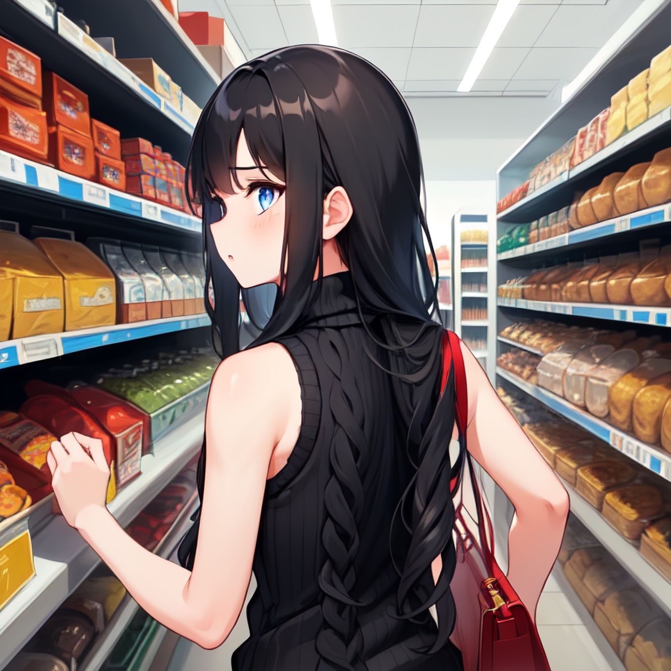 サンプル画像2:ストーカーのおっさんにNTRレ●プされる半袖黒ニットの女性【100枚】(Valhalla.) [d_301092]