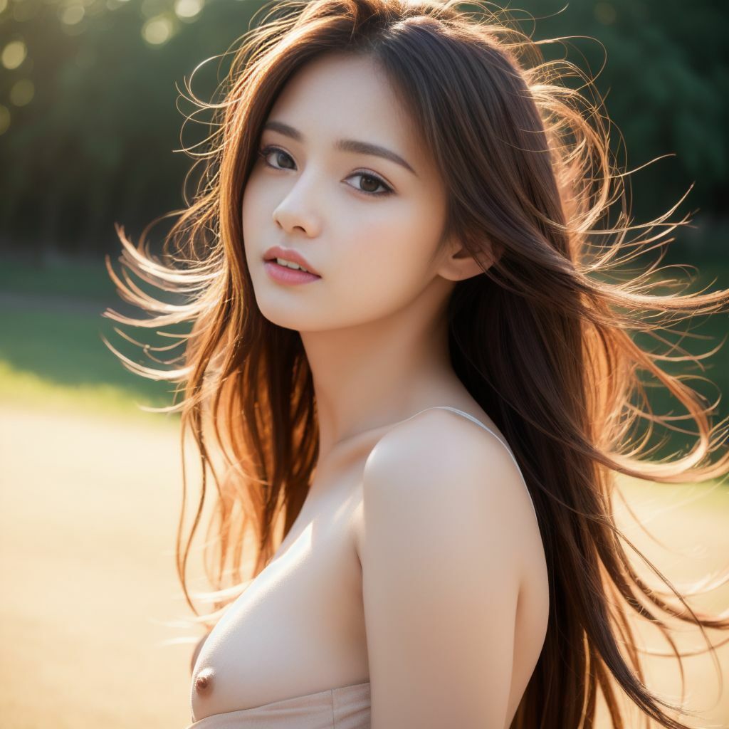 サンプル画像1:AI清楚系美女(リュ@AI) [d_301143]