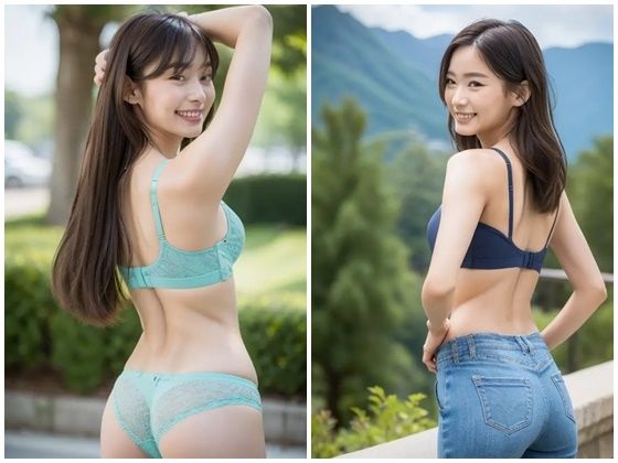 サンプル画像5:AI写真集グラビア12美人の下着姿300P美のデジタルエクスプロレーション:ディープな冒険(AIグラビアプロデューサー) [d_301145]