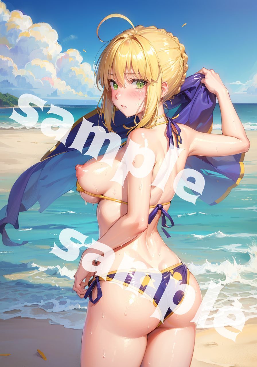 サンプル画像5:セイバーと秘密のビーチ（SEX有り）(sayuri) [d_301160]