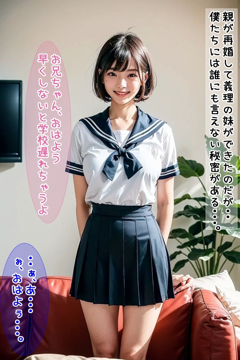 サンプル画像1:義理妹は僕のことをなぜか好き(AIゴイス) [d_301178]