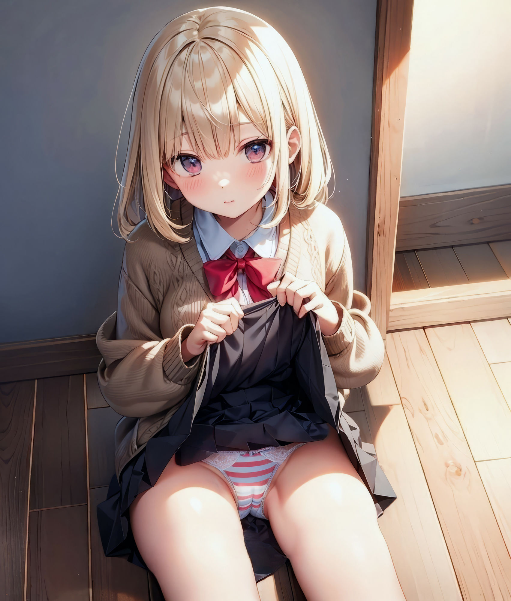 サンプル画像1:制服JK-FAN（AIイラスト集）2023年7月〜9月期 100イラストまとめ(CONV工房（こんぶ）) [d_301246]