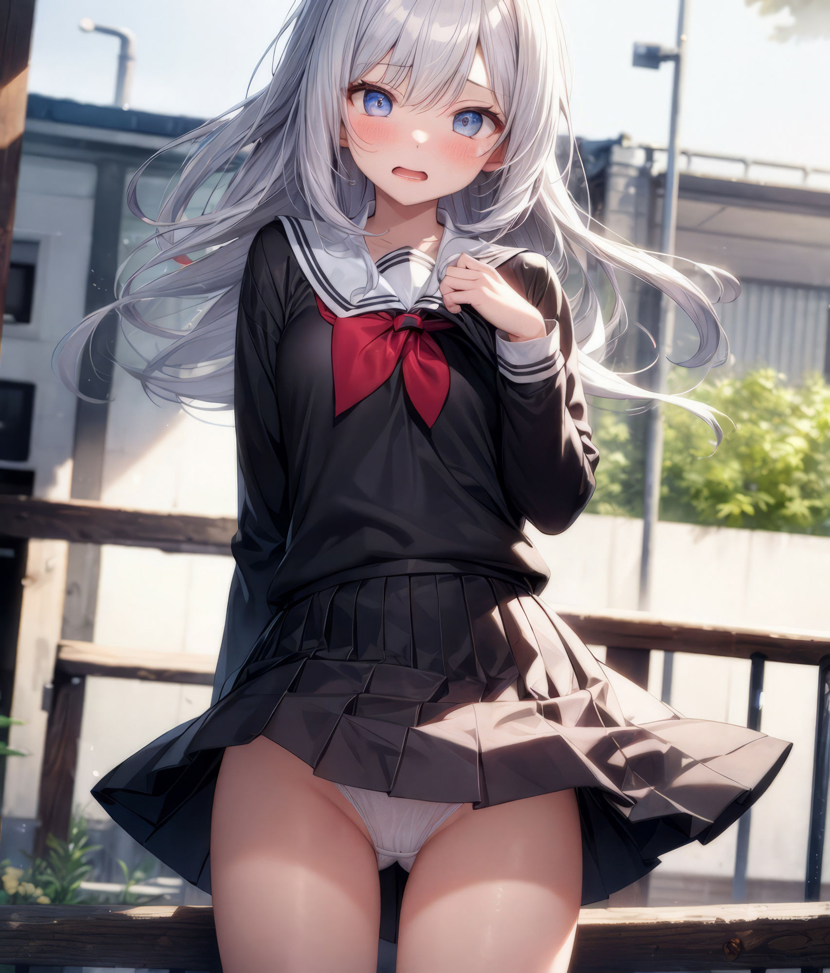 サンプル画像3:制服JK-FAN（AIイラスト集）2023年7月〜9月期 100イラストまとめ(CONV工房（こんぶ）) [d_301246]