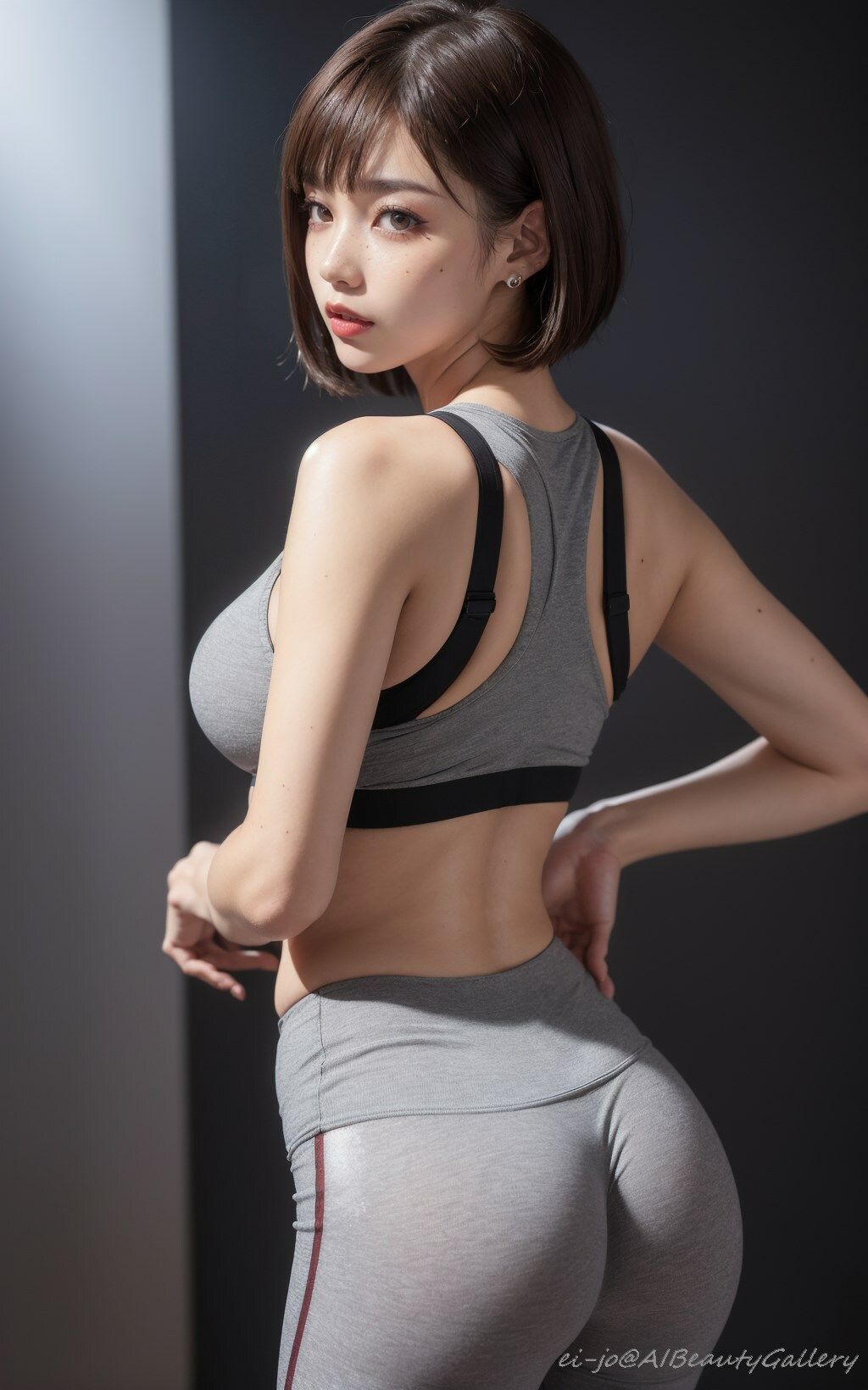 サンプル画像6:AI美麗スポブラポートレート集(ei-jo@AIBeautyGallery) [d_301307]