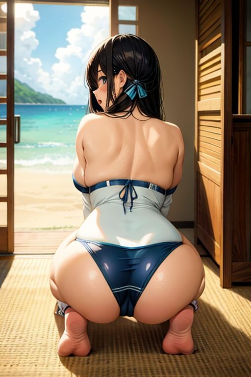 サンプル画像4:大好きなあの子のお尻〜夏の海でこっそり…〜(ぺこぽこ企画) [d_301368]