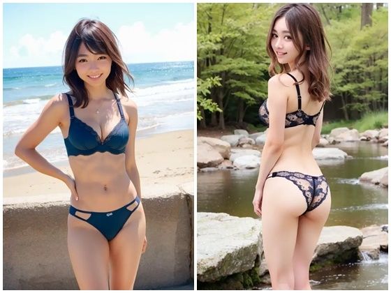 サンプル画像4:AI写真集グラビア14美人の下着姿300P愛と美のデジタルダンス:未知なる感動物語(AIグラビアプロデューサー) [d_301375]