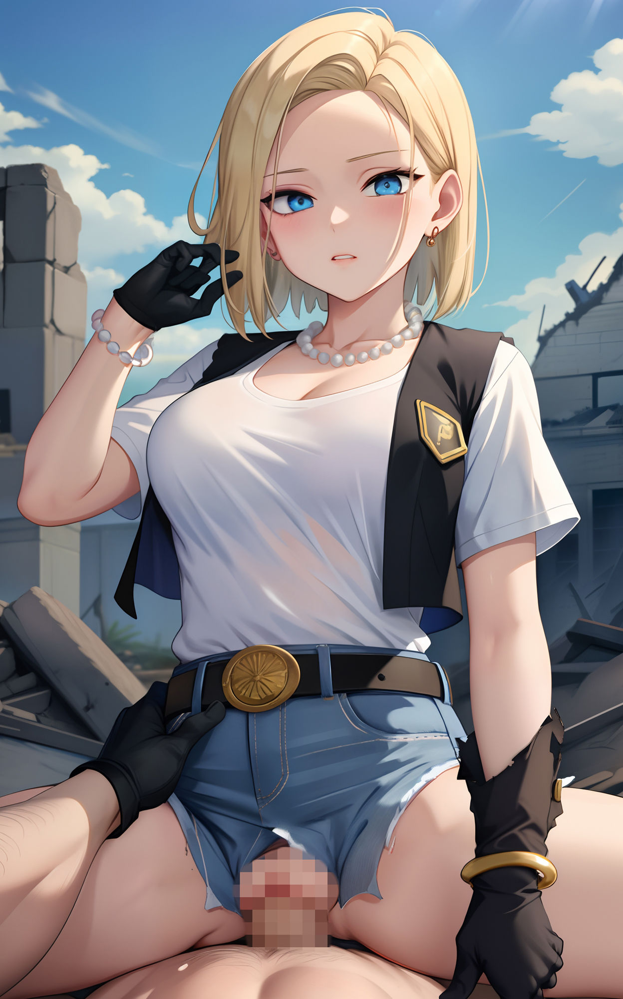 サンプル画像3:翻弄される高慢な女神18号(0号室) [d_301391]