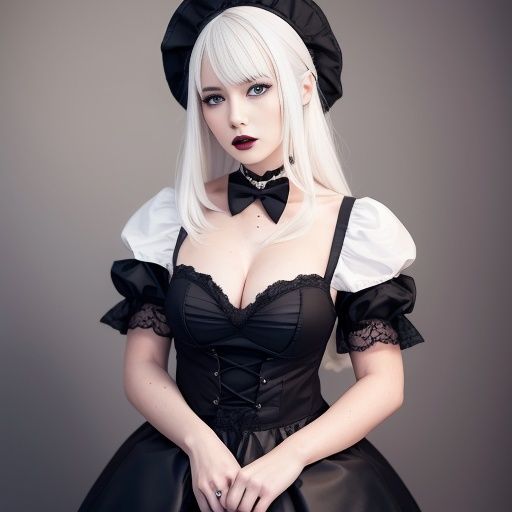 サンプル画像2:ゴスロリを脱がせた（セリフなし AI画像集）(シックススイートナイン) [d_301427]