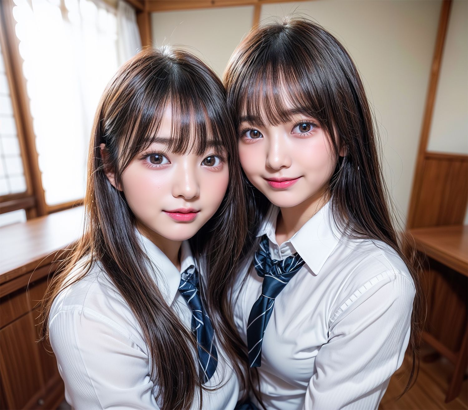 サンプル画像1:修学旅行でクラスの1軍女子とハーレムS〇X(AI校生) [d_301518]