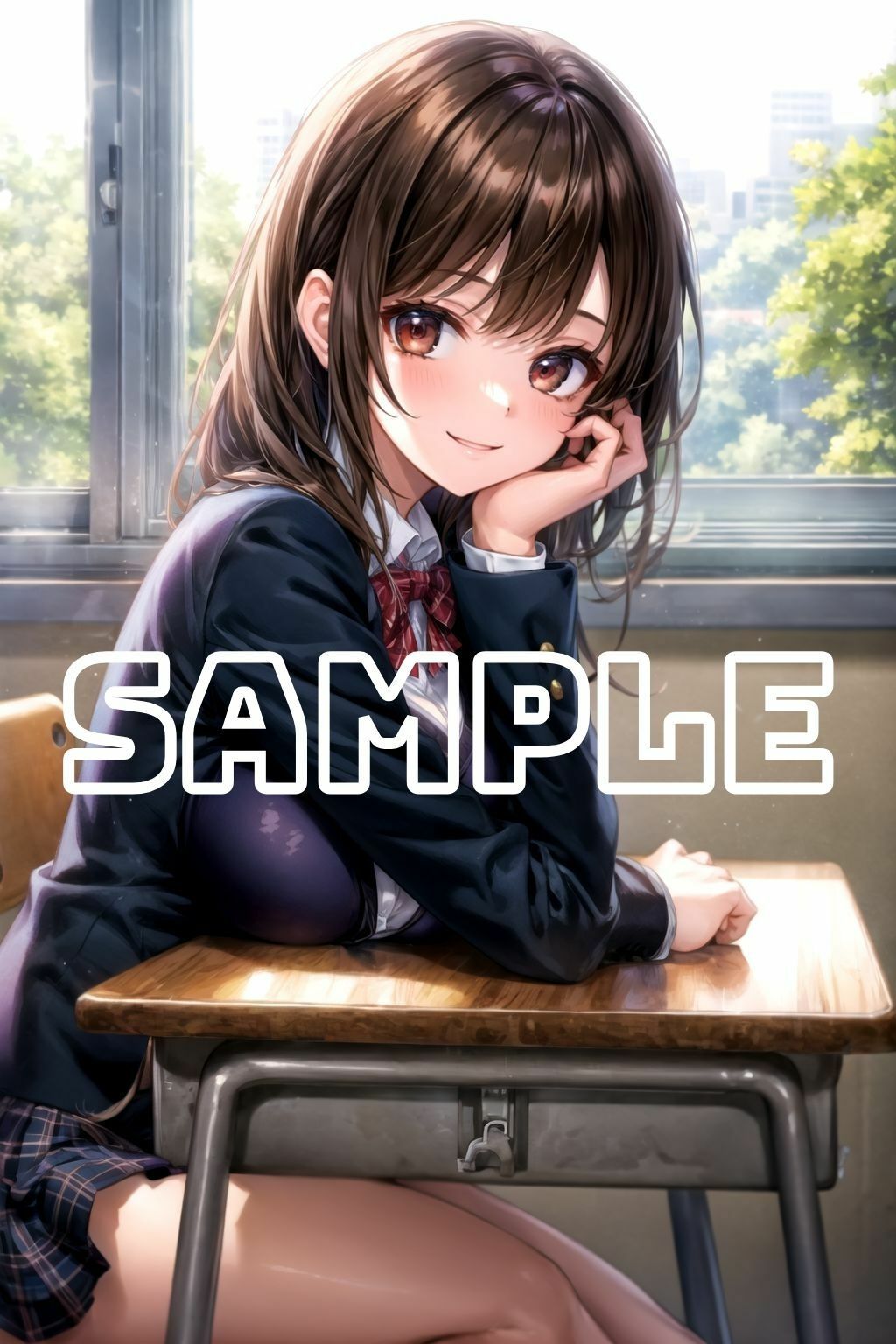 サンプル画像1:純情JK はじめての校内中出し(私立AI学園) [d_301604]