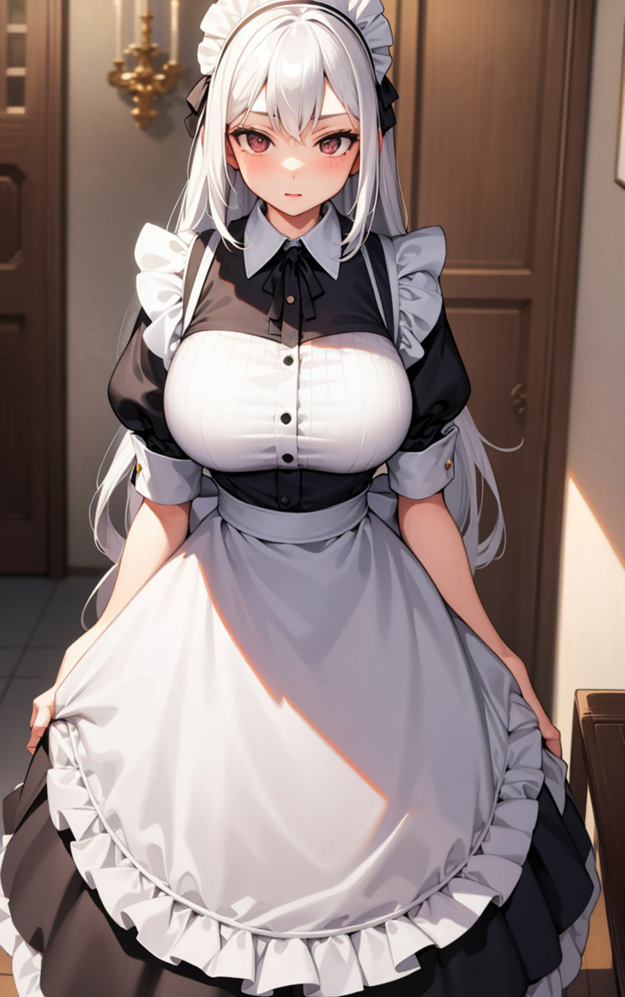 サンプル画像3:巨乳メイド 可愛すぎるメイドさんに夜の相手をお願いしちゃいました(美女の巣窟) [d_301689]