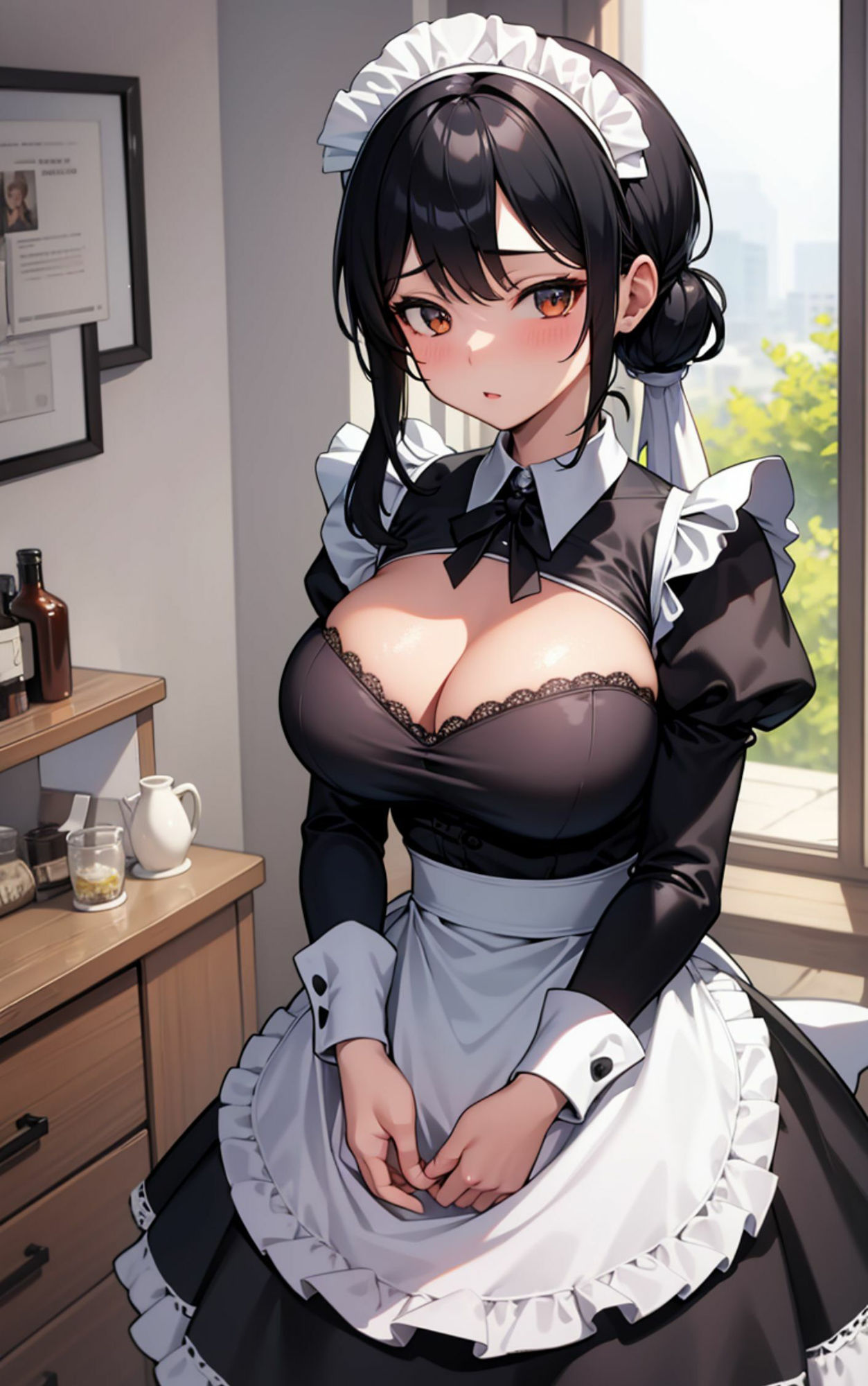 巨乳メイド 可愛すぎるメイドさんに夜の相手をお願いしちゃいました