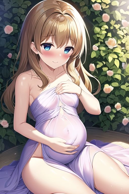 サンプル画像1:かわいいファンタジー系美人妊婦が拘束されて凌●されるイラスト集（100枚）緊縛・NTR・ボテ腹(絵師たか) [d_301755]