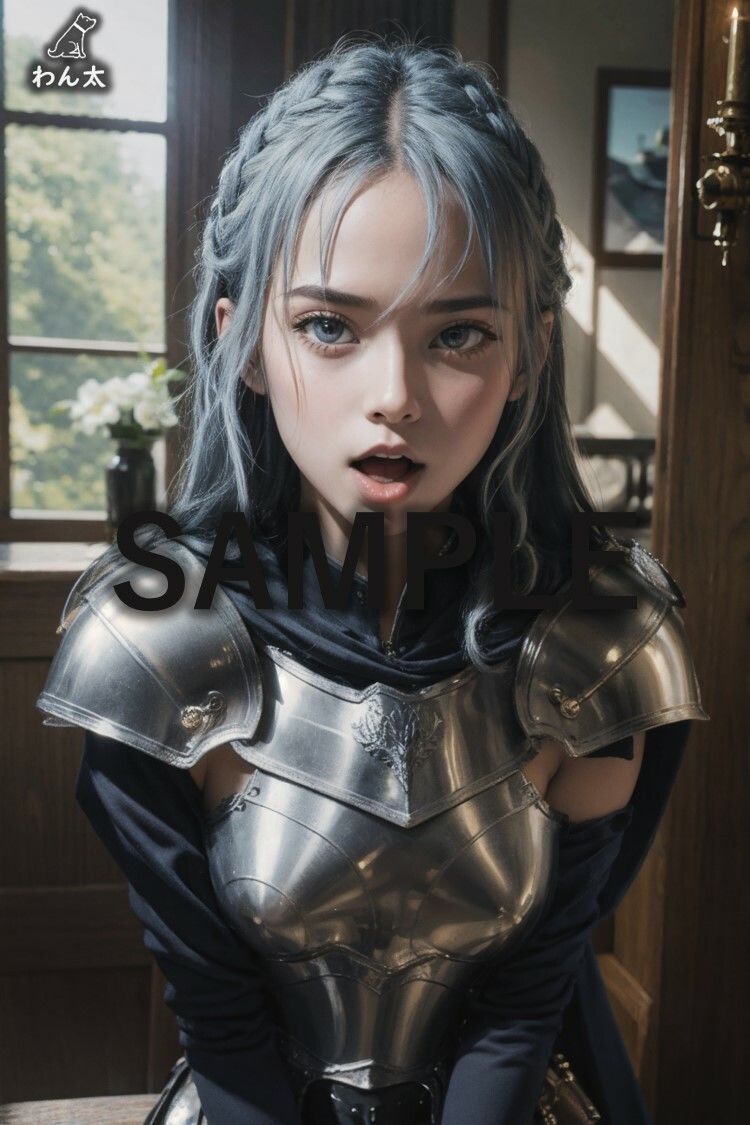 サンプル画像1:生意気な姫騎士を憑依乗っ取り(AIわん太) [d_301843]