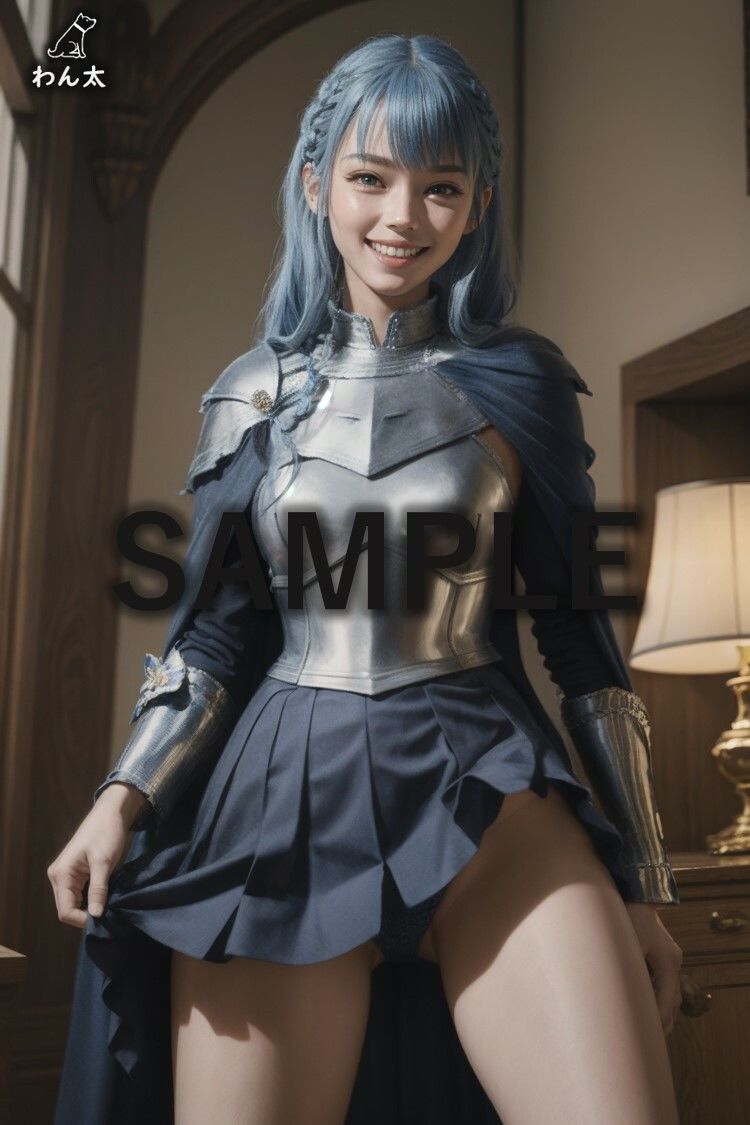 サンプル画像2:生意気な姫騎士を憑依乗っ取り(AIわん太) [d_301843]