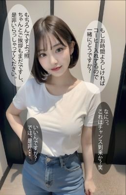 サンプル画像3:隣に引っ越してきたエロすぎる美女（セリフ付）(AIコスプレ美女) [d_301855]