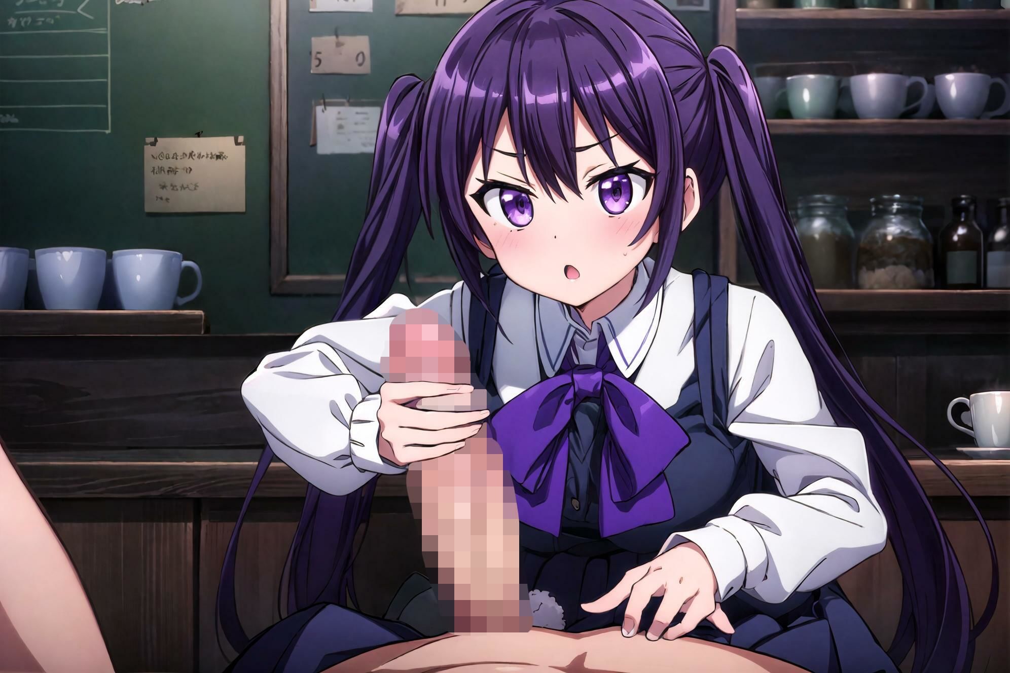 サンプル画像3:うさぎカフェのHなリゼちゃん♪(モンターニャベロニカ) [d_301931]