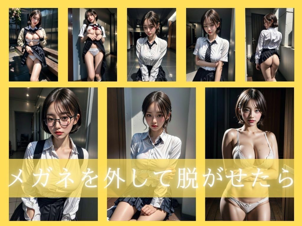 サンプル画像4:地味子ちゃん脱がしたら凄かった(AI CREAM) [d_302058]