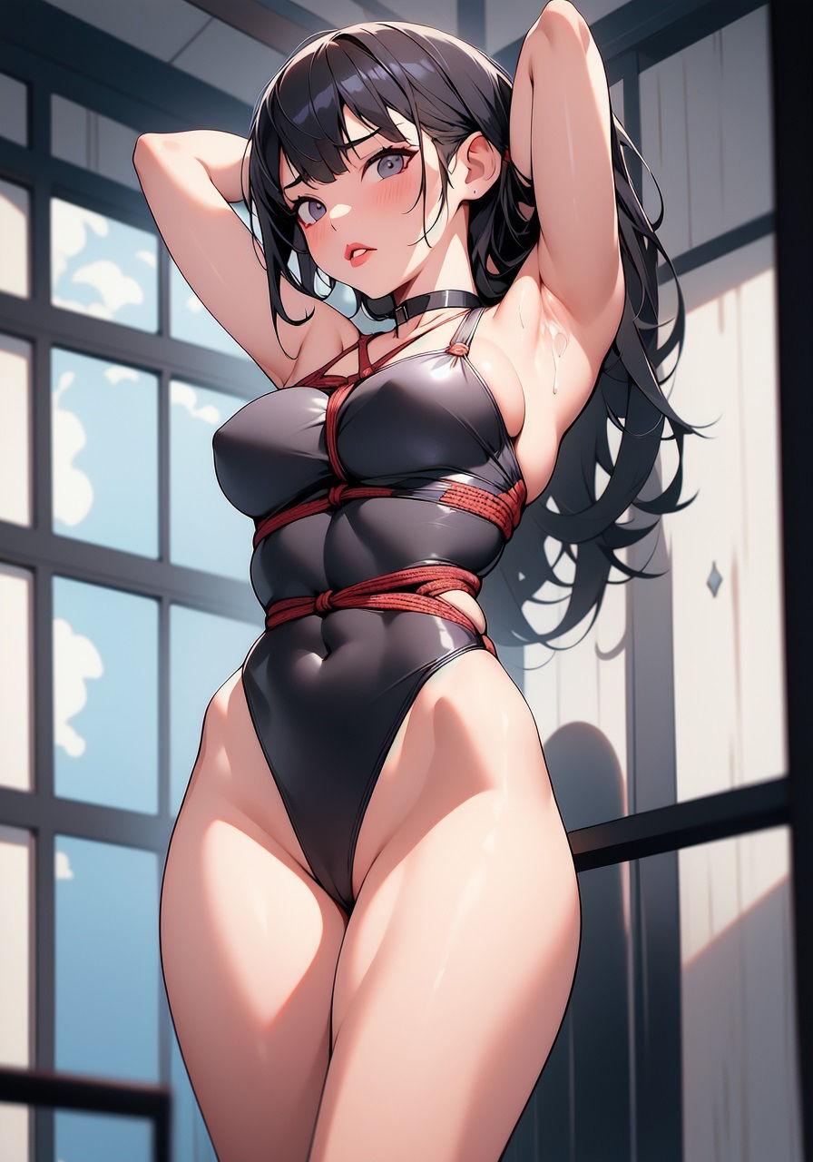 サンプル画像4:ハイレグ水着縛り(プラモ制作委員会) [d_302096]