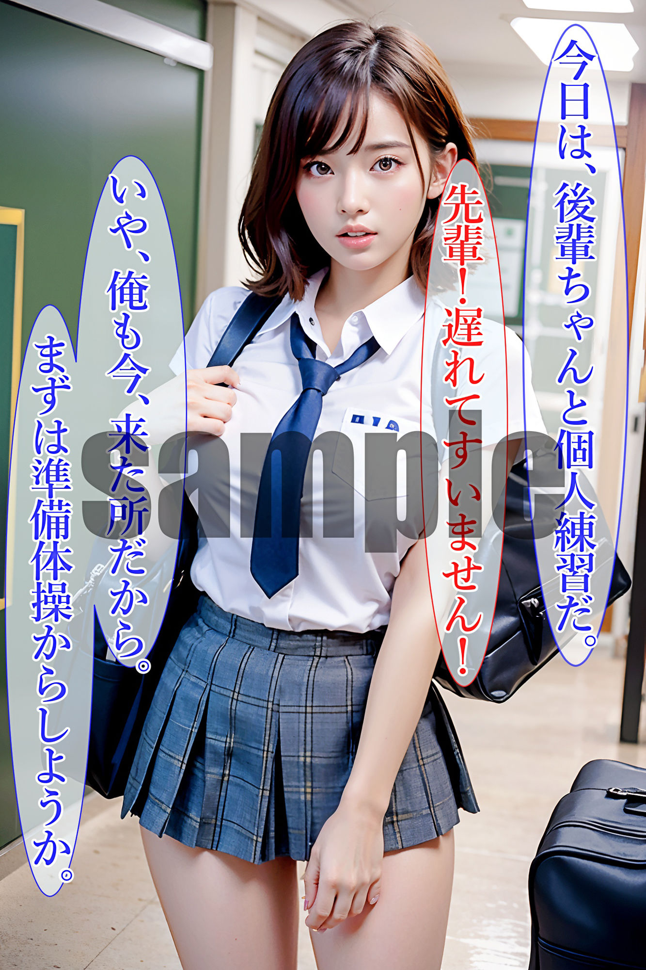 サンプル画像2:巨乳スク水っ娘と中出しH 【3つのストーリー付き】(むらぽん) [d_302118]