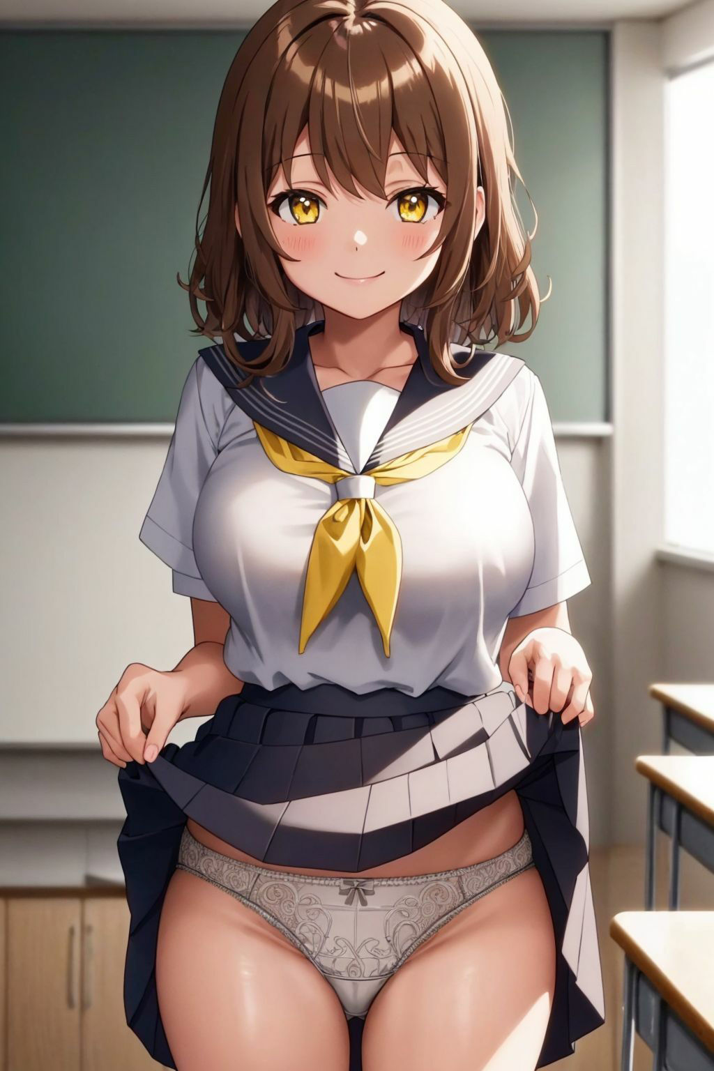 サンプル画像1:茶髪女子の下着2(五本木ポメ) [d_302172]