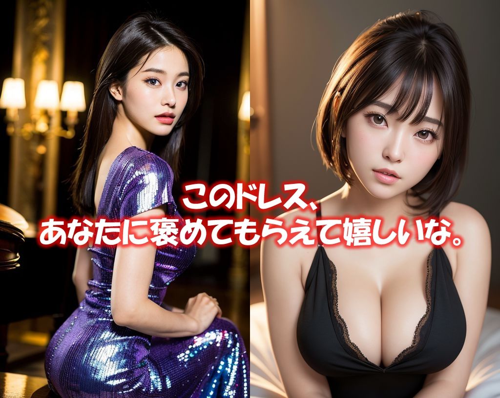 サンプル画像3:「ドレス美女1」かわいくてセクシーなAI写真集vol.13（全234ページ）(AIグラビア出版) [d_302175]