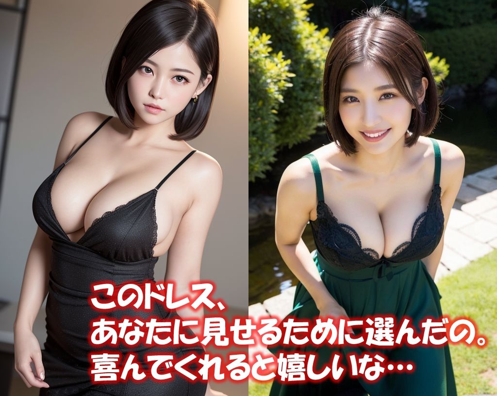 サンプル画像4:「ドレス美女1」かわいくてセクシーなAI写真集vol.13（全234ページ）(AIグラビア出版) [d_302175]