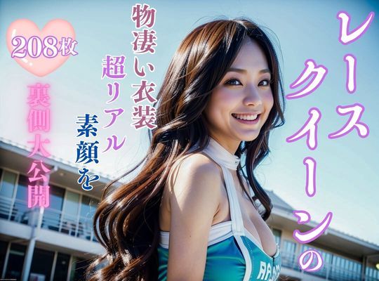 サンプル画像1:レースクイーンの裏側大公開！近くで見ると物凄い衣装でお仕事してます彼女達の素顔を vol.1(美女コレクション) [d_302285]