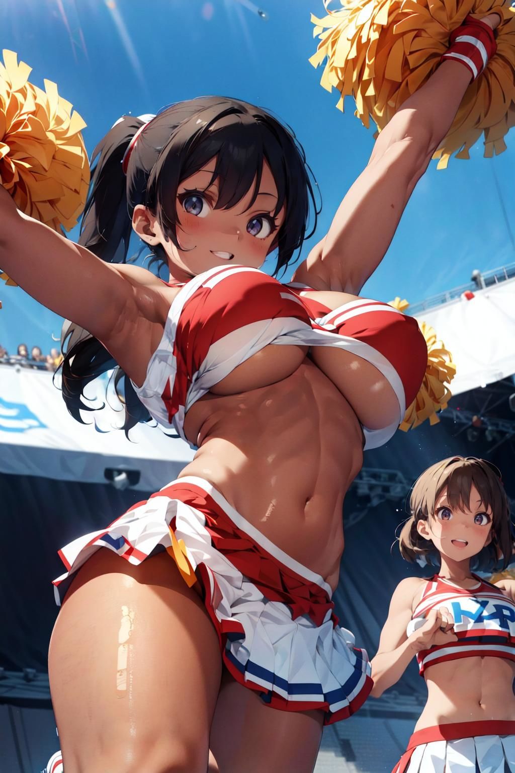 サンプル画像2:【高解像度】チアリーダーCG集 Vol.2(タマナシノオオカミ) [d_302292]