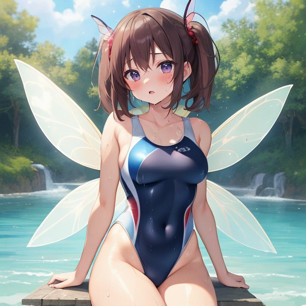 サンプル画像1:競泳水着風妖精さん(ほげふが) [d_302295]