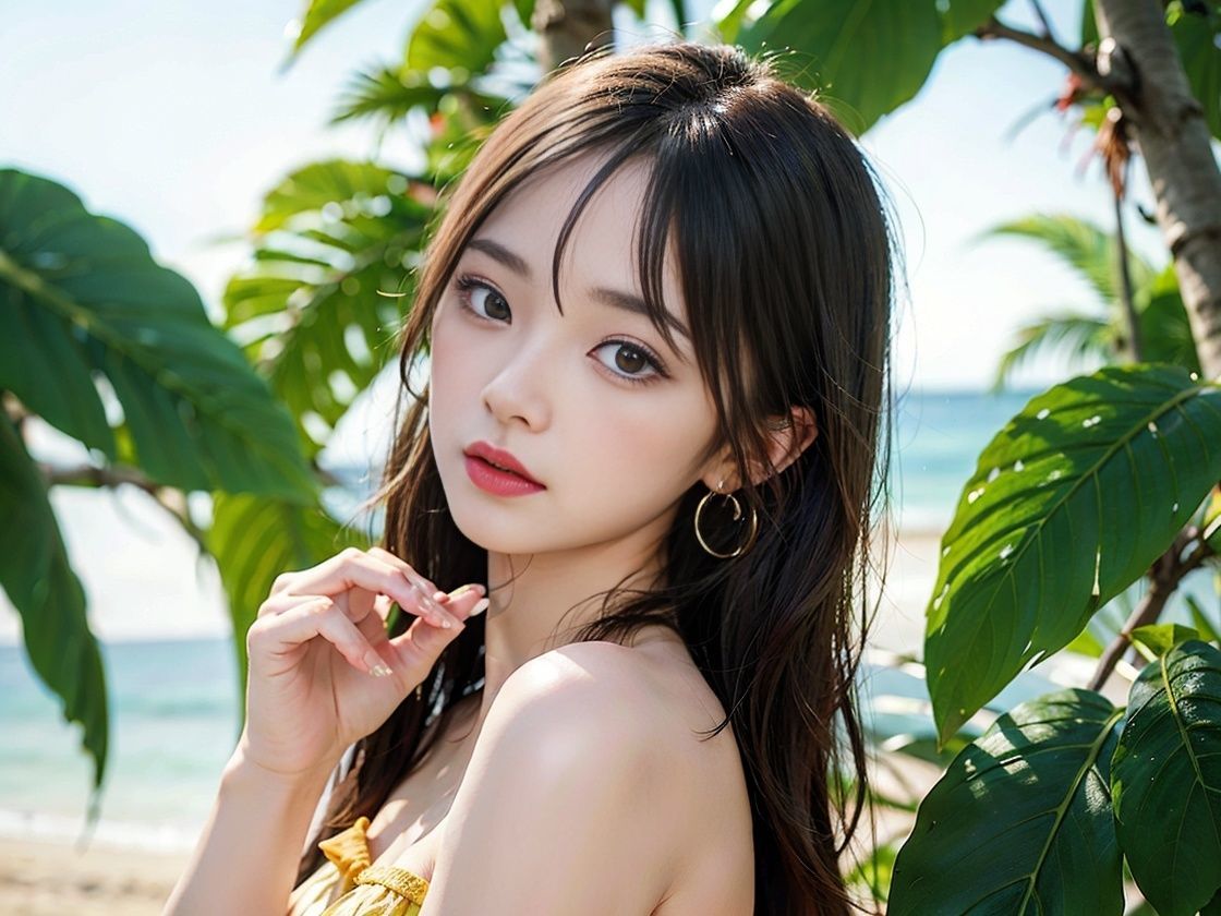 サンプル画像4:グラビア超絶AI美女！ 砂浜のAIグラドル美女伝説(BUZZZO) [d_302312]