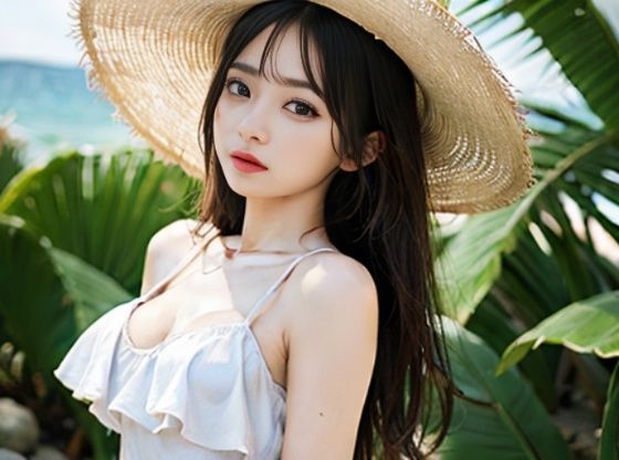 サンプル画像6:グラビア超絶AI美女！ 砂浜のAIグラドル美女伝説(BUZZZO) [d_302312]