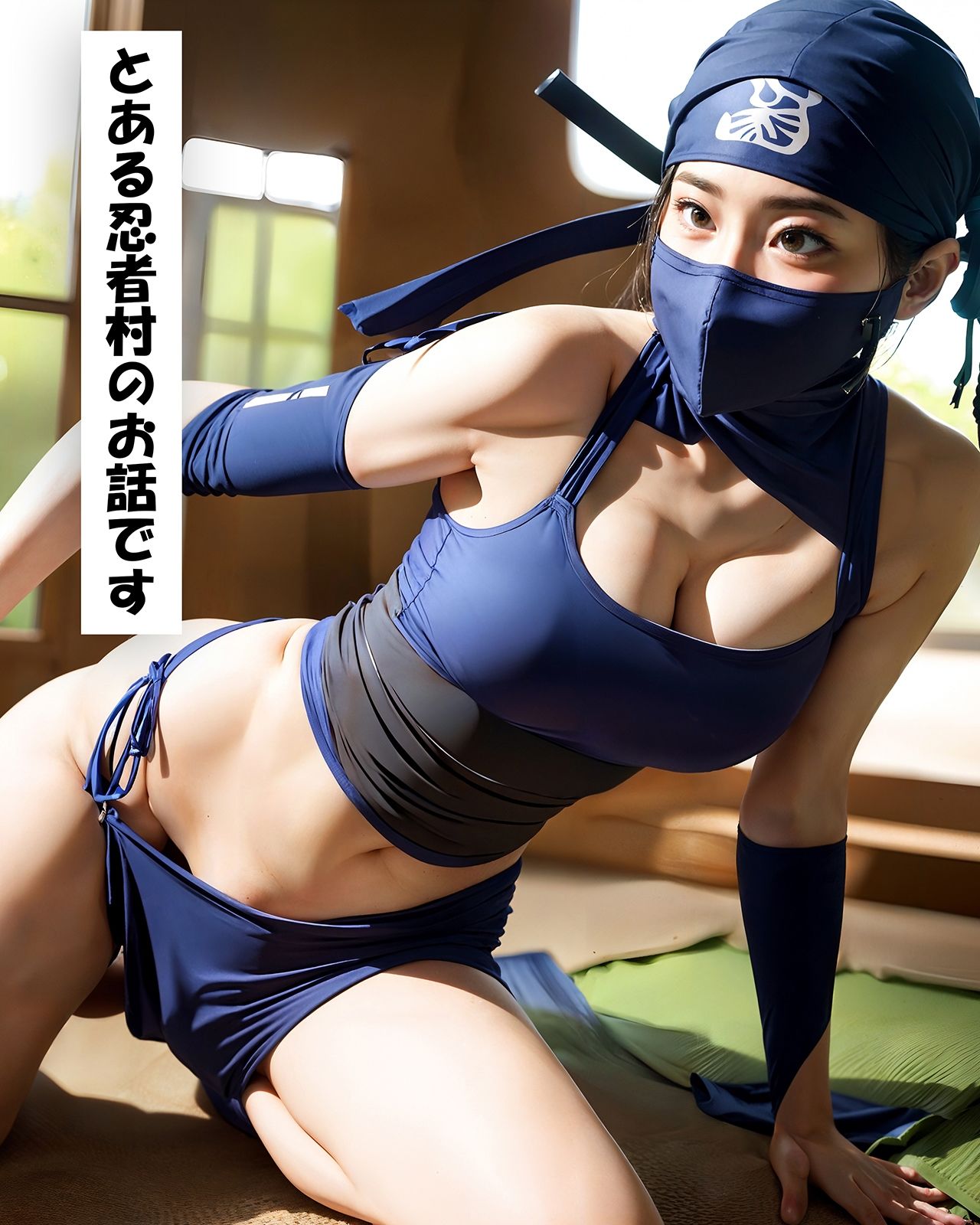 サンプル画像2:現代女忍者CG集(AI美女の夢) [d_302334]