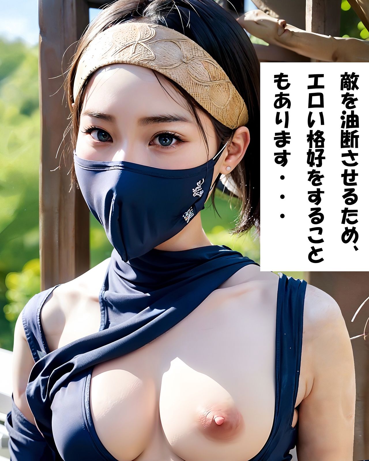 サンプル画像4:現代女忍者CG集(AI美女の夢) [d_302334]