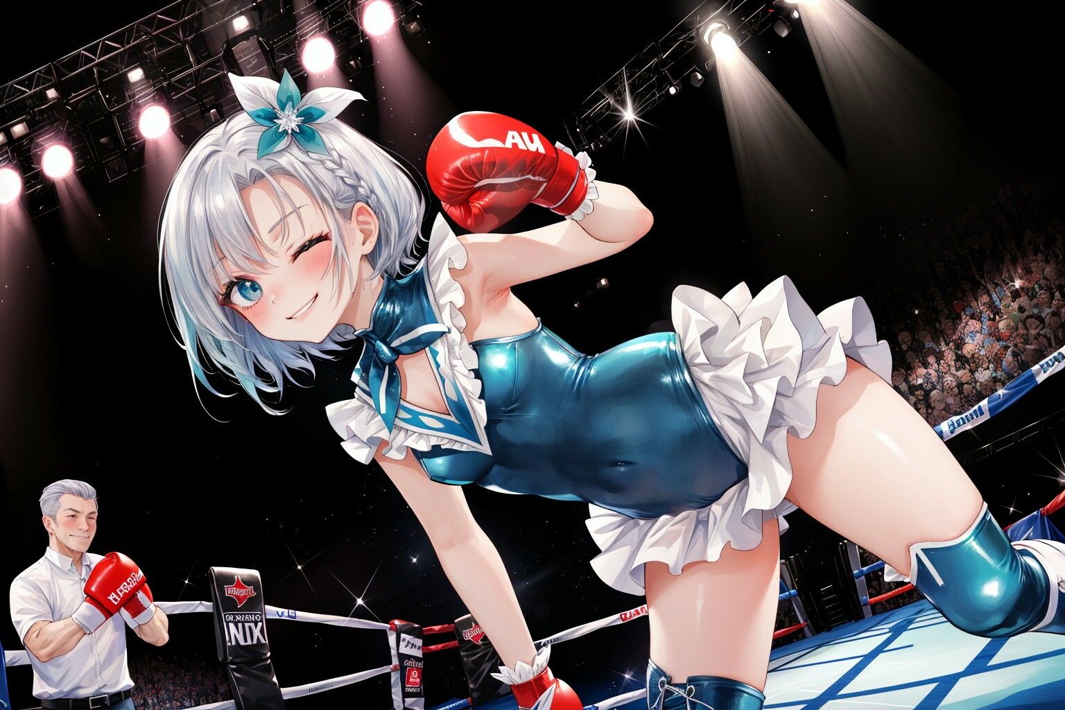 サンプル画像1:少女敗北〜格闘少女無惨〜(すったもんた) [d_302354]