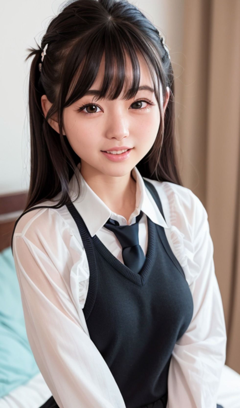 サンプル画像6:AI美女wearing〜厳選合格シリーズ9〜激かわJKコススペシャル 合格japanese日本人 美人 美少女 女子校生 女子校生 学校 学園 制服 生徒 教師 グラビア写真集 アイドル 可愛い 激カワ 非エロ 巨乳 並乳 むちむち スポーツ コスプレ AI生成(AI美女wearing@BY PENCO) [d_302368]