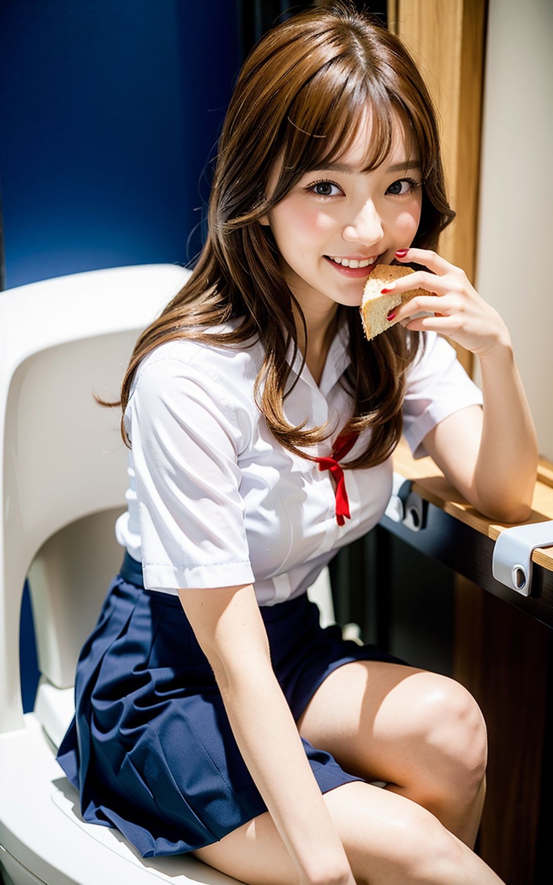 サンプル画像2:ボッチ飯(AI Art and Meditation) [d_302415]