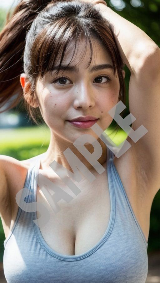 サンプル画像6:美人ママのワキ ストレッチ編 VOL.1(人妻図鑑) [d_302481]