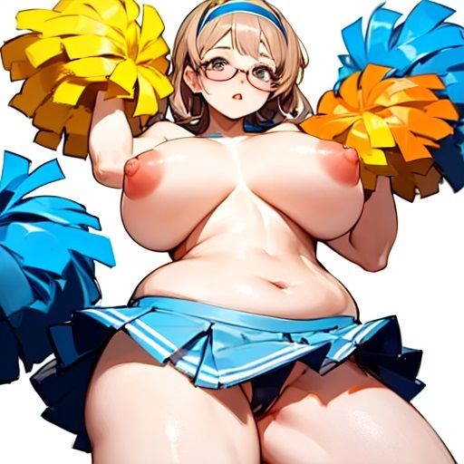 サンプル画像2:眼鏡のチアが可愛い(むちむちパラダイス) [d_302546]