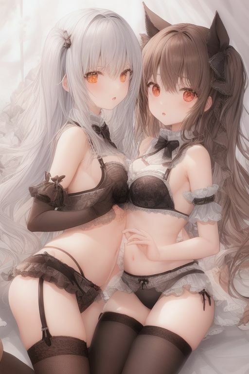 サンプル画像1:少女二人(ゆにゆー) [d_302558]