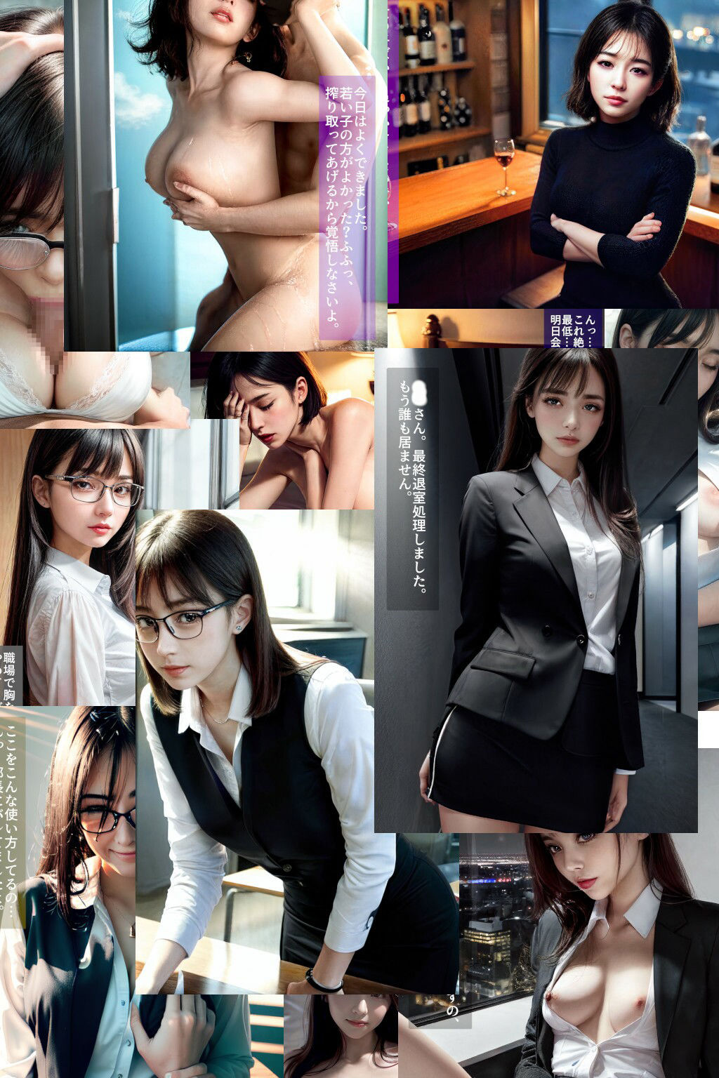 サンプル画像1:2コマ即オチ 妄想オフィス シチュエーションH(A.I.solva) [d_302590]