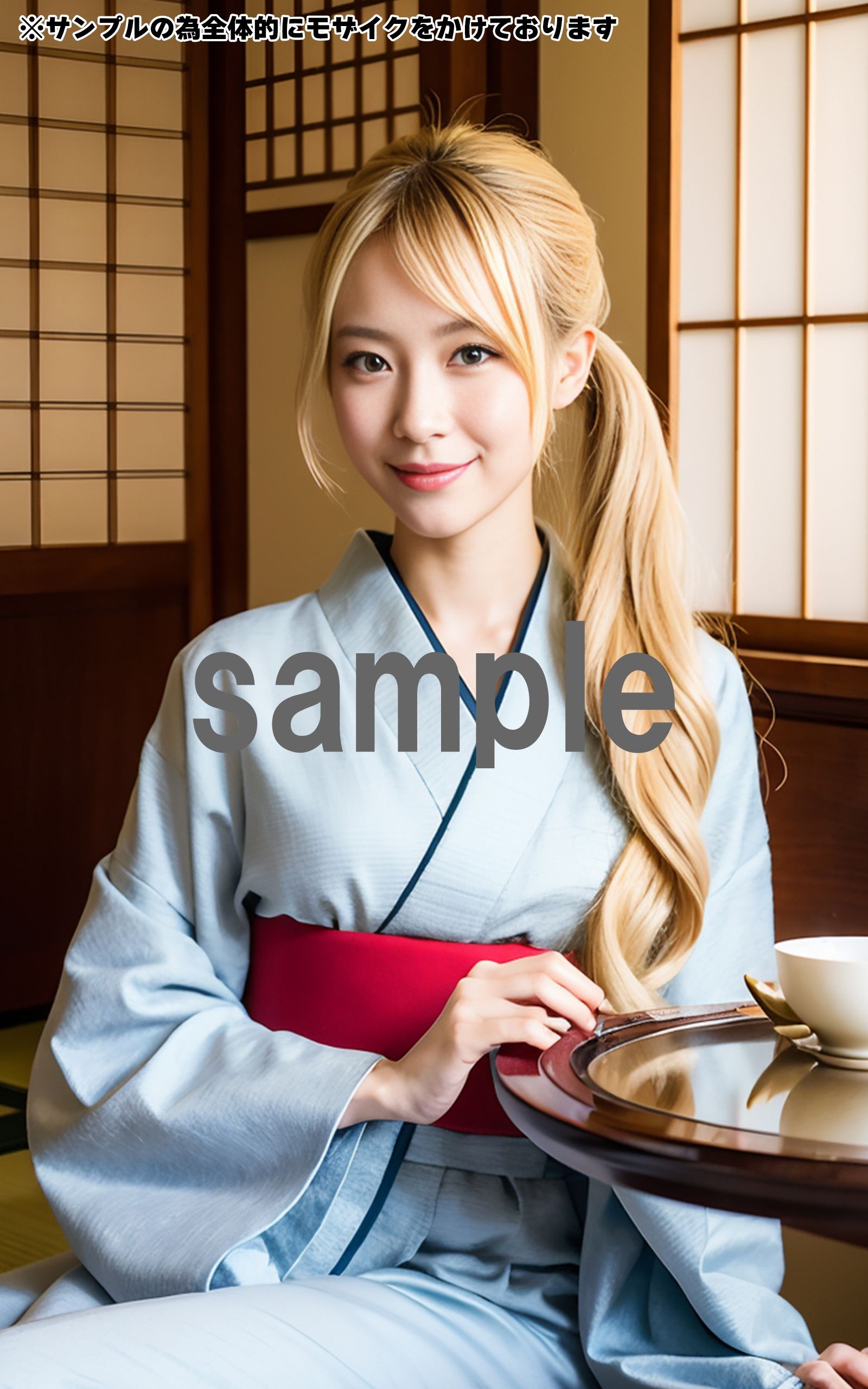 サンプル画像3:大正ロマンへ憧れて-金髪美女と行く大正時代- AIで描く究極の美女達(AIで絶世の美女を作る) [d_302621]