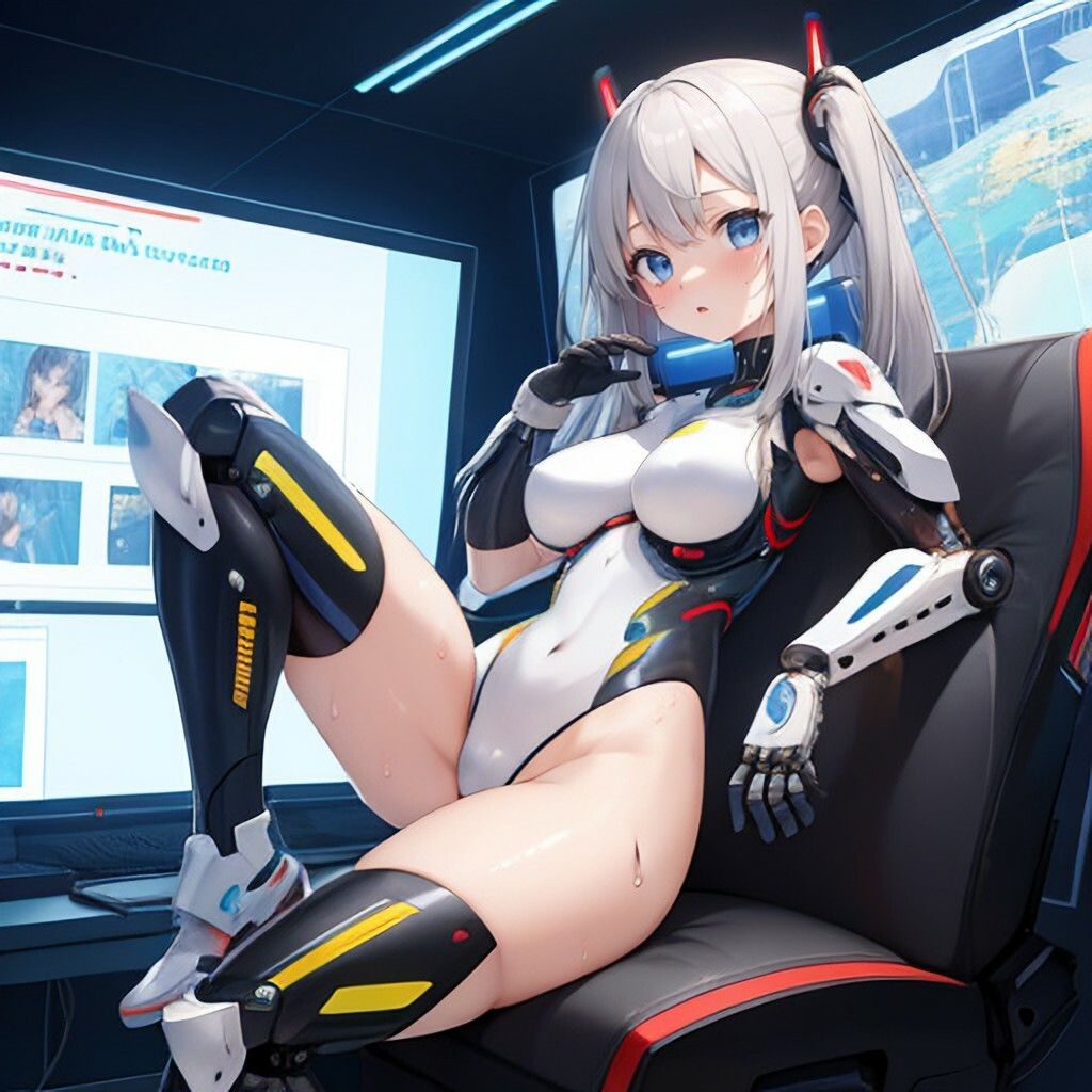 サンプル画像1:サイバースーツ風美少女さん(ほげふが) [d_302627]